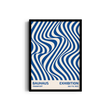 Illusion in Blue Bauhaus Wall Art