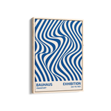 Illusion in Blue Bauhaus Wall Art
