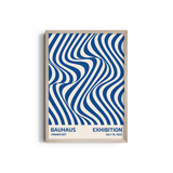 Illusion in Blue Bauhaus Wall Art