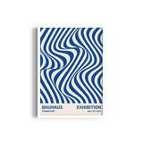 Illusion in Blue Bauhaus Wall Art