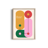 Abstract Garden Bauhaus Wall Art