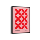 Unity in Red Bauhaus Wall Art