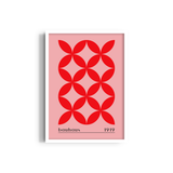 Unity in Red Bauhaus Wall Art