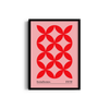 Unity in Red Bauhaus Wall Art