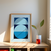 Reflection of luck Abstract Geometric Modern Wall Art