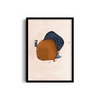 Purulent Azure Abstract Modern Wall Art