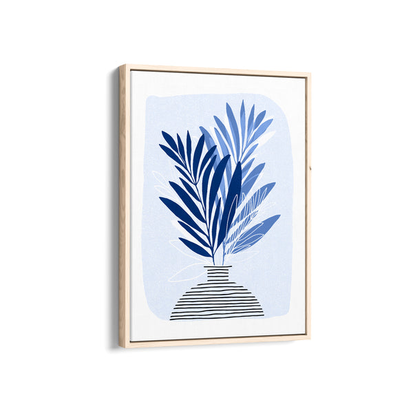 Blue Houseplant Wall Art