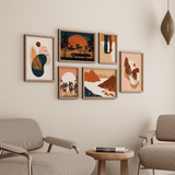 Set of 6 Shades of life Wall Art