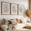 Set of 3 Line Wall Art