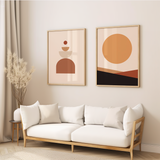 Set of 2 Mid-century Abstract Modern Wall Art