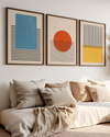 Set of 3 Geometric Wall Art