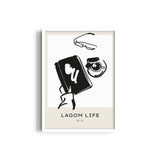 Morning coffee Boho Modern Wall Art