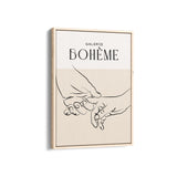 Holding Hands Boho Modern Wall Art