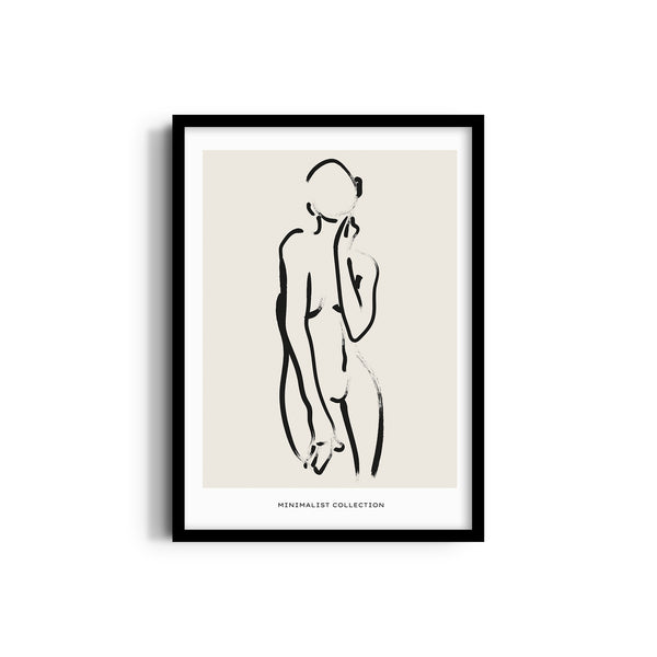 Female Line Art Boho Modern Wall Art
