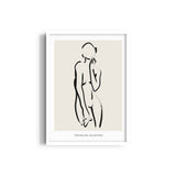 Female Line Art Boho Modern Wall Art