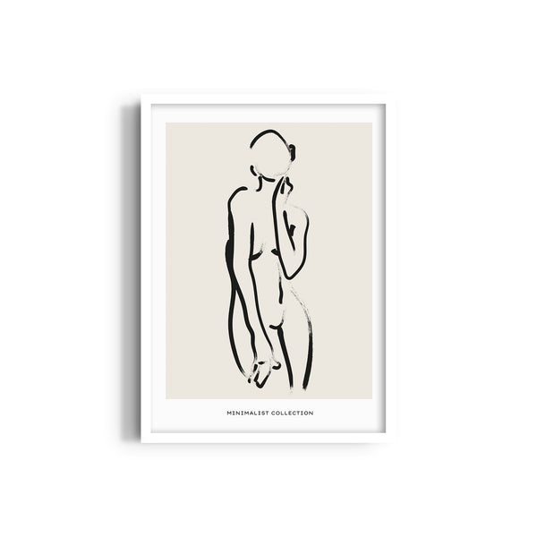 Female Line Art Boho Modern Wall Art