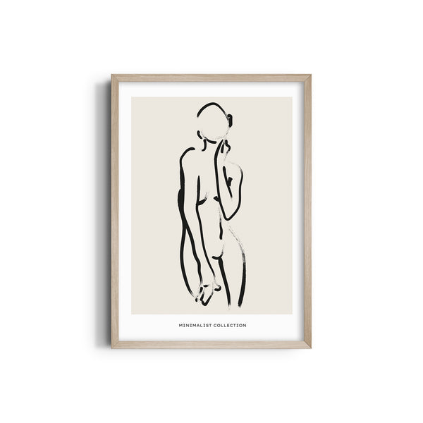 Female Line Art Boho Modern Wall Art