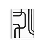 Abstract Black & White Boho Modern Wall Art