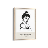 Beautiful Lady Boho Modern Wall Art