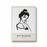 Beautiful Lady Boho Modern Wall Art