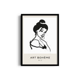 Beautiful Lady Boho Modern Wall Art