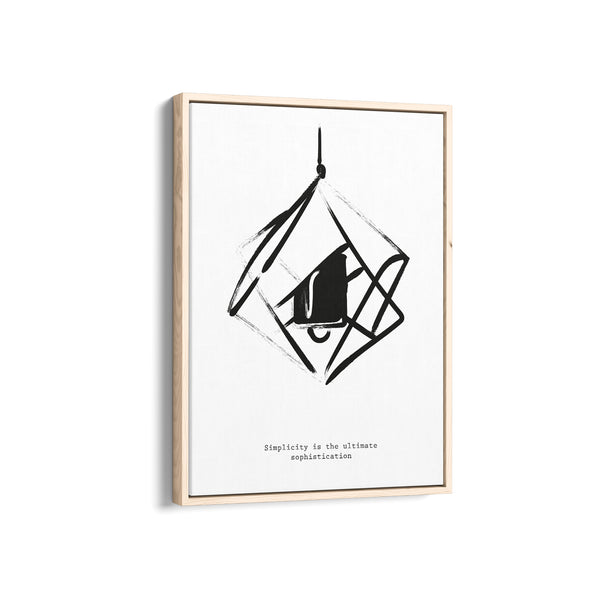 Simplicity is the ultimate sophistication Boho Modern Wall Art