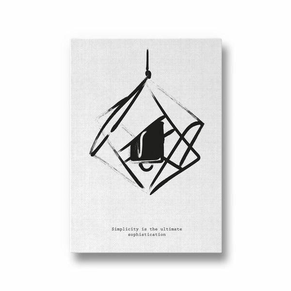 Simplicity is the ultimate sophistication Boho Modern Wall Art