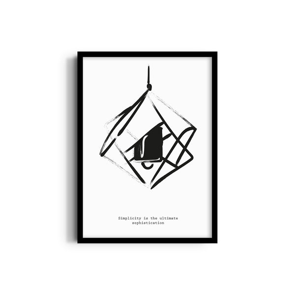 Simplicity is the ultimate sophistication Boho Modern Wall Art