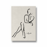 Female Silhouette Boho Modern Wall Art