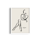 Female Silhouette Boho Modern Wall Art