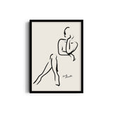 Female Silhouette Boho Modern Wall Art