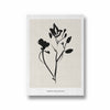Dark Flower Boho Modern Wall Art