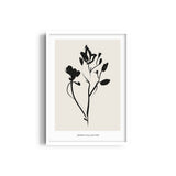 Dark Flower Boho Modern Wall Art
