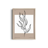 White Leaves Boho Modern Wall Art