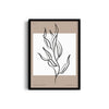 White Leaves Boho Modern Wall Art