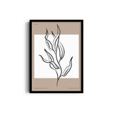 White Leaves Boho Modern Wall Art