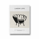 Lagom life Boho Modern Wall Art