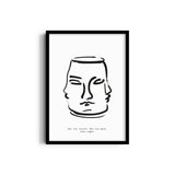 Not too little not too much just right Boho Modern Wall Art