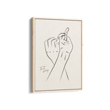 Incomplete love Boho Modern Wall Art