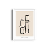 Candle Sticks Boho Modern Wall Art