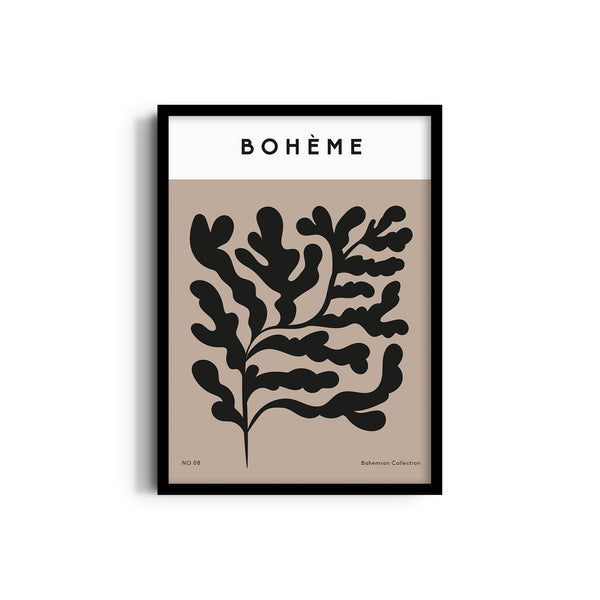 Bohemian Leaves Boho Modern Wall Art