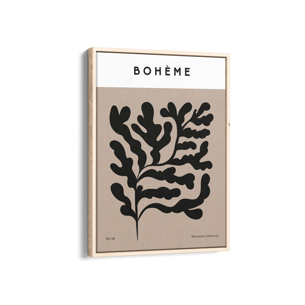 Bohemian Leaves Boho Modern Wall Art