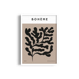 Bohemian Leaves Boho Modern Wall Art