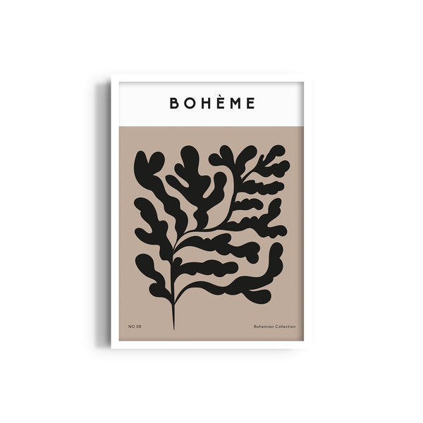 Bohemian Leaves Boho Modern Wall Art