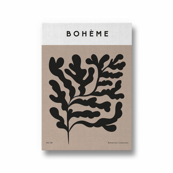 Bohemian Leaves Boho Modern Wall Art