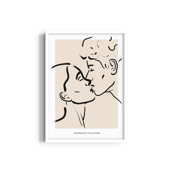 The Kiss Boho Modern Wall Art