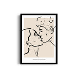 The Kiss Boho Modern Wall Art