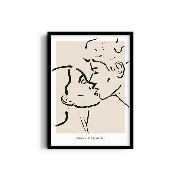 The Kiss Boho Modern Wall Art