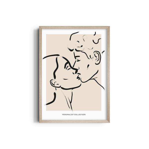 The Kiss Boho Modern Wall Art