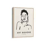 Art Boheme Lady Boho Modern Wall Art